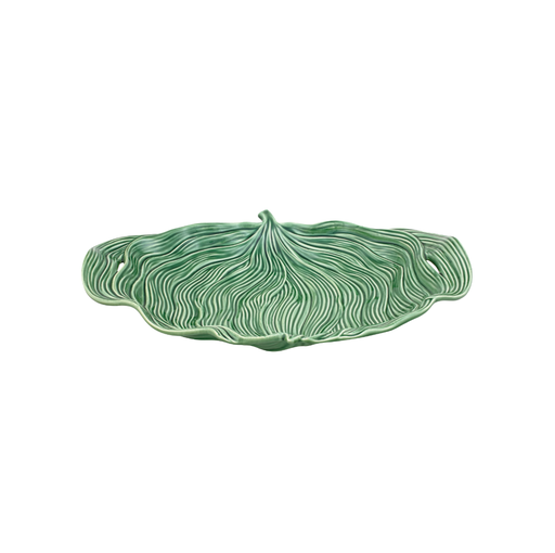 [65003477] LEAVES : Plat 44,5 cm vert