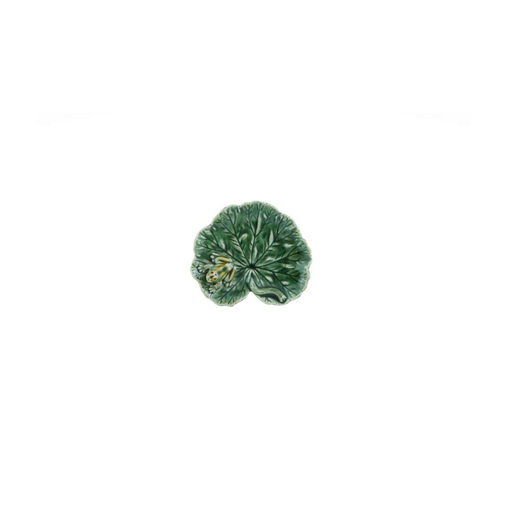 [65024048] COUNTRYSIDE LEAVES : Feuille de géranium avec grenouille 13 cm
