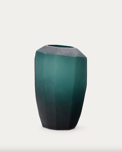 [D00220CR19] GEONIX : Vase en verre Geonix de couleur verte 45,5 cm