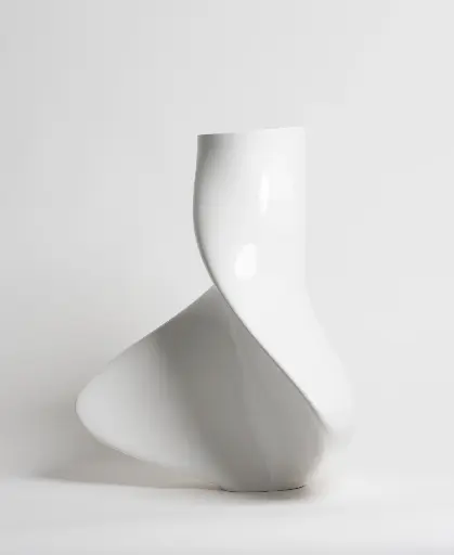 [12249000F00056] MAGNIFICAT : Vase Magnificat - Glacier Blanc