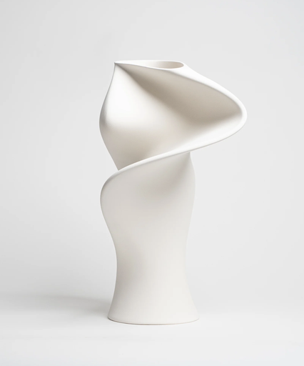 [12187000F10064] SONIA : Vase Sonia - Blanc Sel