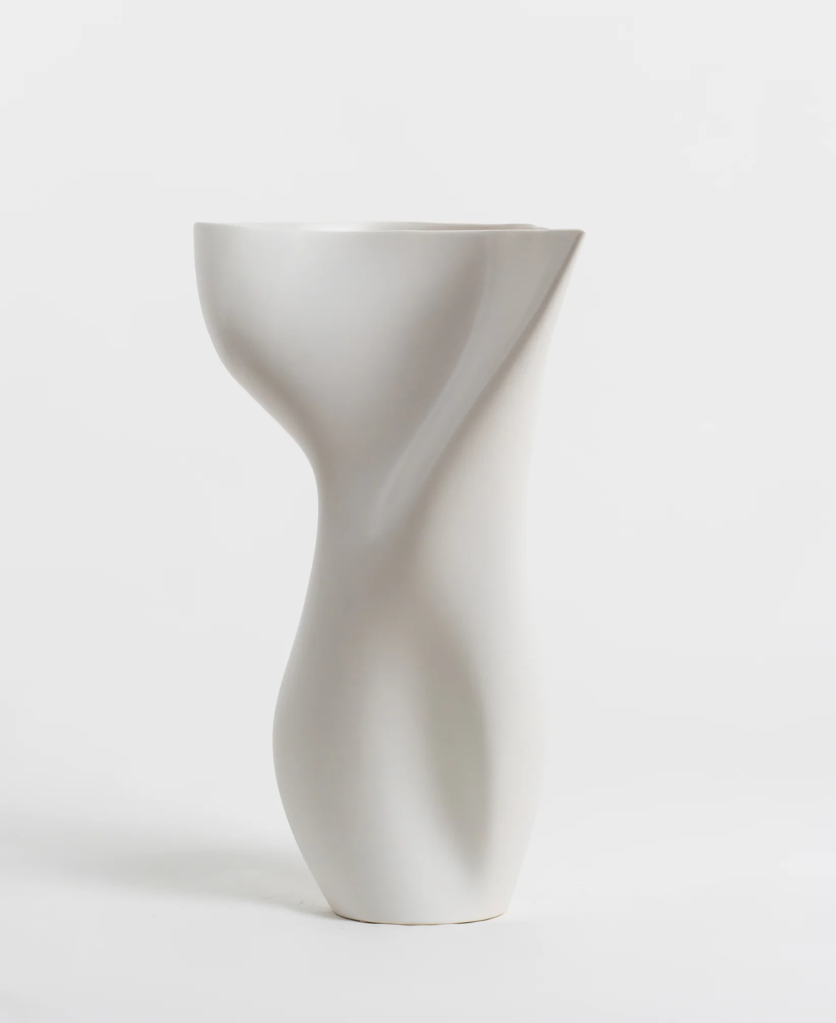 [12621000F00061] CORE : Vase Le Noyau - Blanc Perle