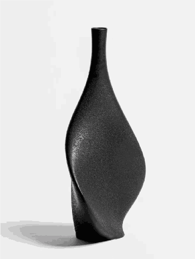 [12185000F10065] MUSE : Vase Muse - Matt Black