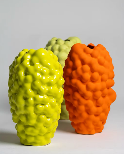 [12640000F04911] FORBIDEN : Vase S Forbiden Moss Yellow