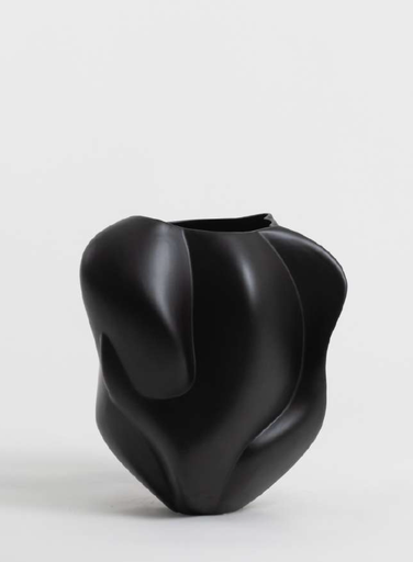 [12623000F00211] EMBRACE : Vase Embrace - Pearl Black