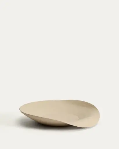 [D00451KK39] EBENOR : Centre de table Ebenor en céramique beige 40 cm
