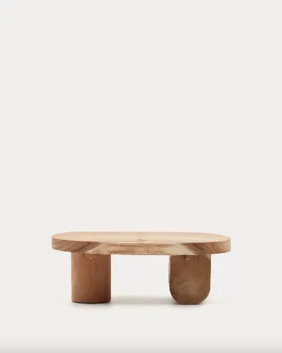 [T0600025MM46] MOSI : Table basse Mosi en bois de mungur 90 x 60 cm