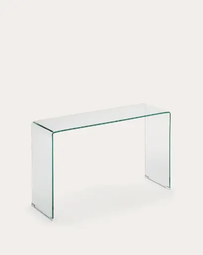[J001C07] BURANO : Console en verre 125 x 40 cm