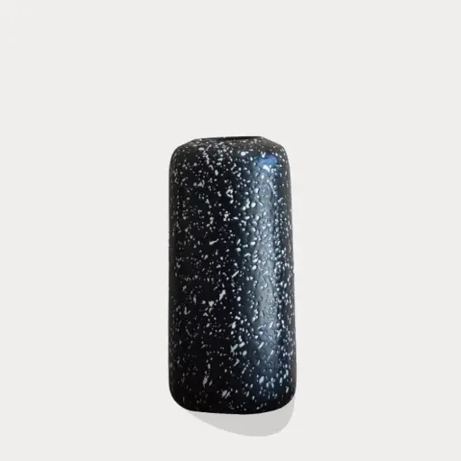 [34N19049] NANA : Vase noir et blanc 14 x 28 cm