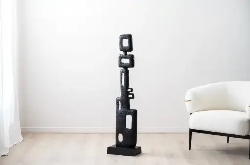 [34JE23016] NIM : Petite sculpture en métal 29x19x127  cm