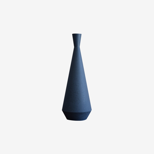 [34JZ2775] NORDIC  :  Grand vase bleu 21x53 cm