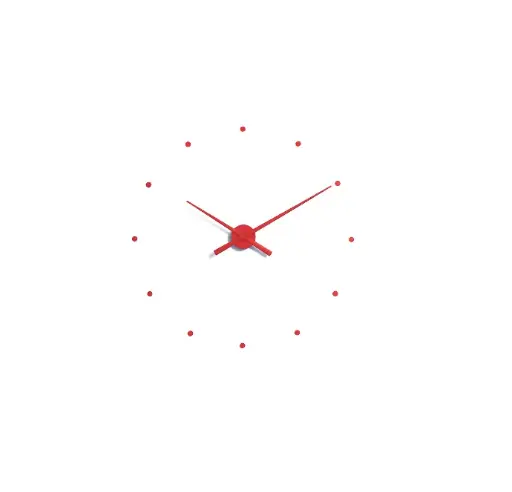 [R010] OJ : Horloge rouge