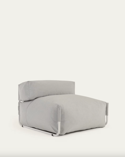 [S803_10_RS03] SQUARE : Assise avec dossier gris clair 101x101 cm