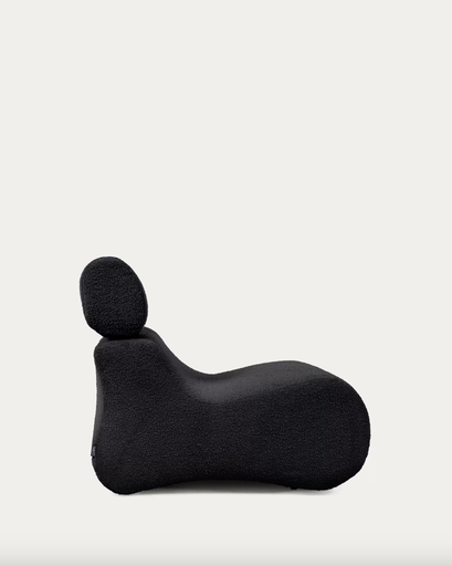[S442J01] CLUB : Fauteuil Club bouclette noir