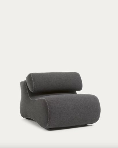 [S442VA02] CLUB : Fauteuil Club gris foncé