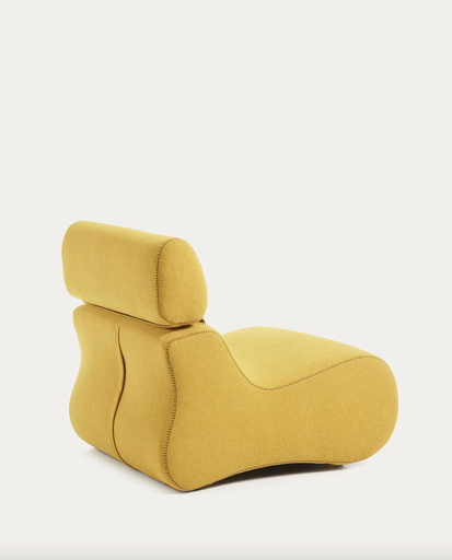 [S442VA81] CLUB : Fauteuil Club moutarde