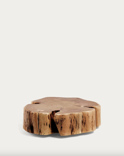 [CC0410M43] ESSI : Table basse Essi à roulettes en acacia 65 x 60 cm