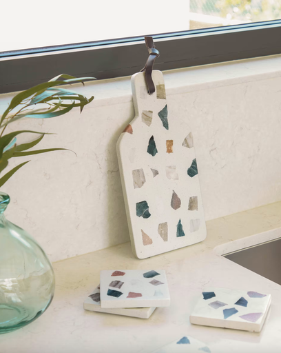 [AA7956PR05] TEMIRA : Planche Temira en terrazzo multicolore