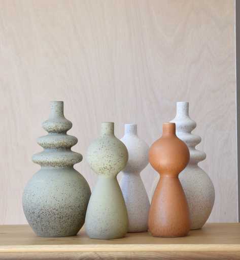 [34JZ22781V] TEMPIO : Vase green 18x35 cm 