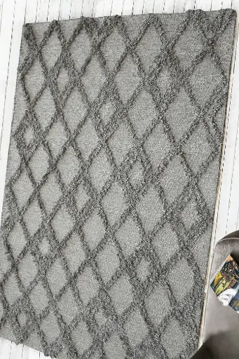 [570GR27] GERRY : Tapis grey 200x300 cm