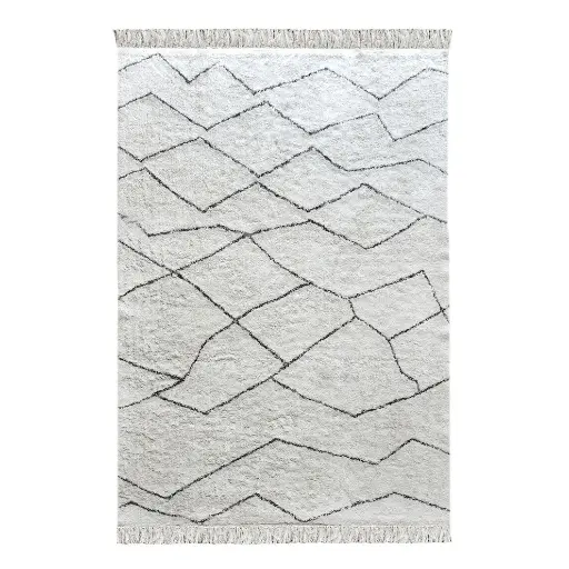 [5703IV/CH23] TORRES : Tapis ivory/charcoal 200x300 cm