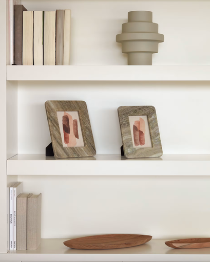 [AA7311PR05] VALDINA : Cadre photo 25x20 cm beige