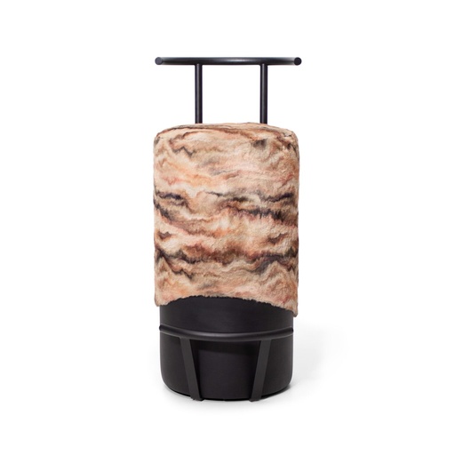 [1980200000002] HORN-C : Tabouret haut fourrure