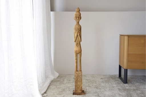 [34FO2358] ICONE : Bois sculpté 14x10x115.5 cm