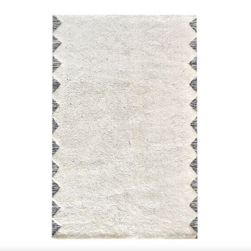 [5702IV/CH28] LIEVIN : Tapis ivory/charcoal 200x300 cm