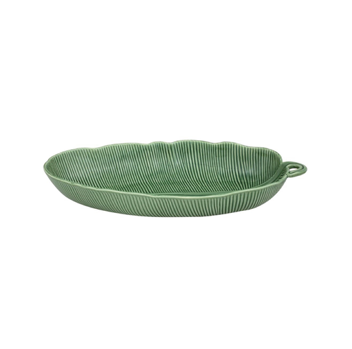 [65003319] LEAVES : Bol à salade 53 cm feuille de bananier verte