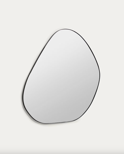 [YG0162R01] ANERA  : Miroir Anera en métal noir 84 x 108,5 cm