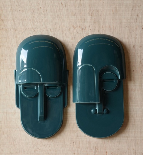 [TP324V] MASCARA : Masque 20x42 cm Vert