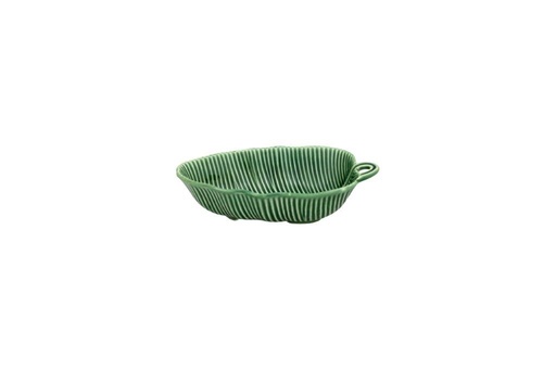 [65005263] LEAVES : Bol à salade 21 cm feuille de bananier verte