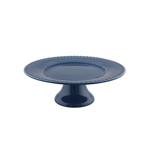 [65025329] FANTASY : Support à gâteau large 34,5 cm bleu