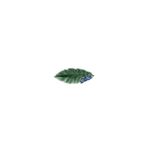 [65024051] COUNTRYSIDE LEAVES : Châtaignier avec libellule 16 cm