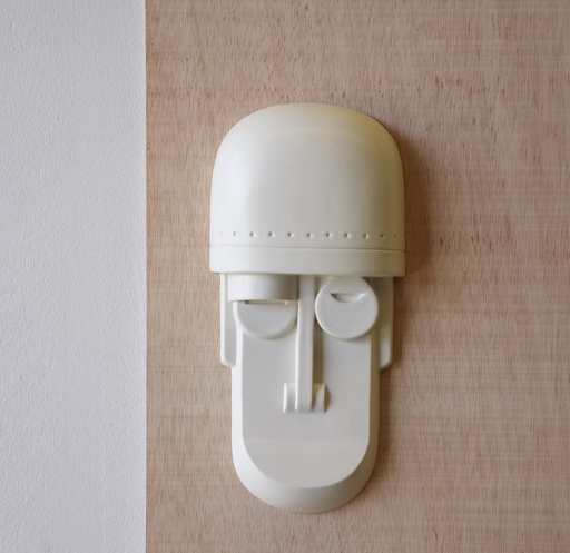 [TP322BM] MASCARO : Masque blanc mat 20x5x42 cm