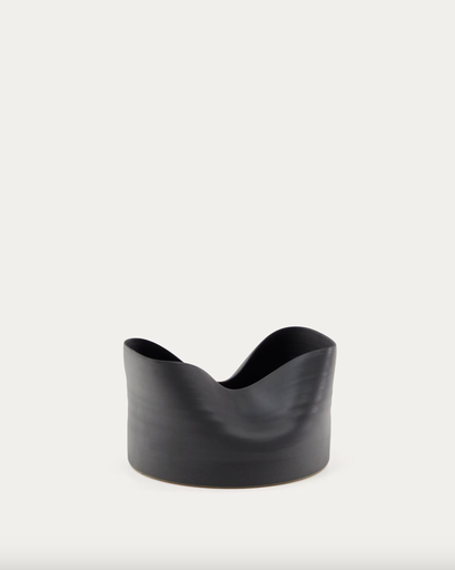 [D1300203KK01] SIBEL : Vase en céramique Sibel noir 26 cm