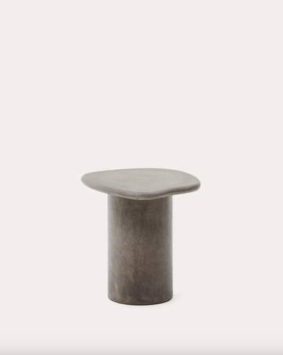 [J0300048PR14] MACARELLA : Table d'appoint Macarella en ciment 48 x 47 cm
