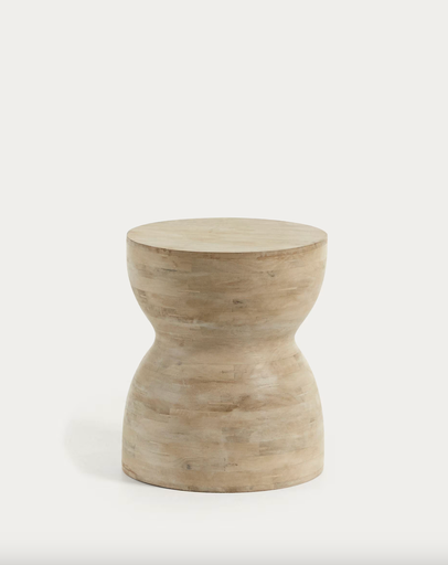 [CC0360M46] MAZY : Table d'appoint Mazy en bois de manguier 40 cm