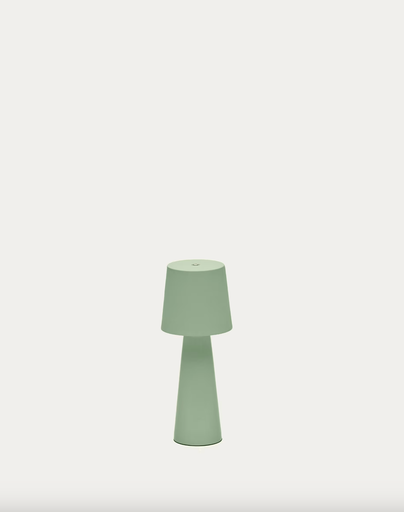 [L0300041RR06] ARENYS : Petite lampe de table extérieure Arenys en métal avec finition turquoise