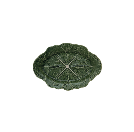 [65000752] CABBAGE : Plat ovale 37,5 cm naturel